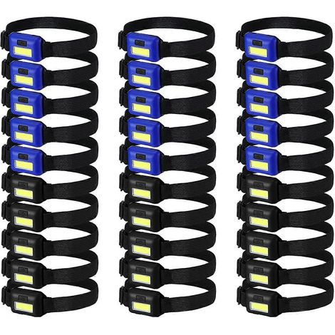 Lampe frontale à 30 LED, adaptée aux adultes, avec bandeau (1/5)