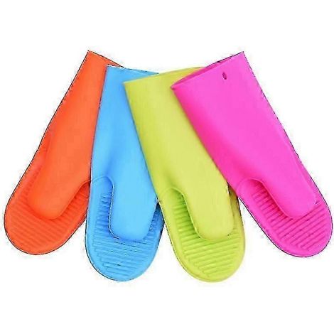 gant de cuisine spécial antidérapant et anti-chaleur en silicone, compatible avec les produits ménagers (couleur aléatoire) (1/3)