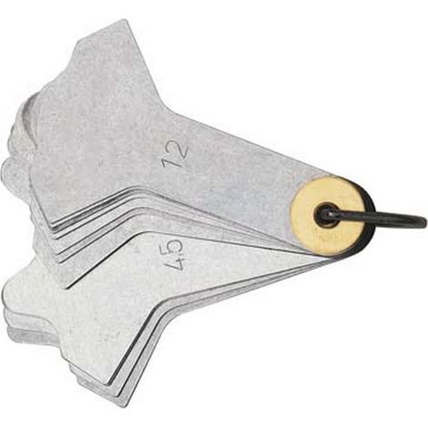 Indicador de cordón de soldadura con 12 hojas, rango de medida : 3-12 mm