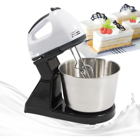Batteur électrique automatique avec support et bol - Appareil multifonction pour la cuisine, le pétrissage et la préparation des œufs. (1/5)