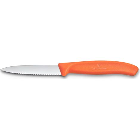Victorinox coltello spelucchino Arancio lama dentata 8 cm (1/5)
