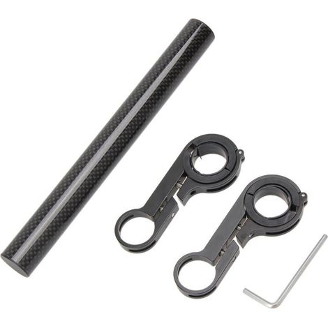 Rallonge de guidon de vélo à forte force de serrage, cadre d'extension noir pour poignées horizontales de 30 mm (1/5)