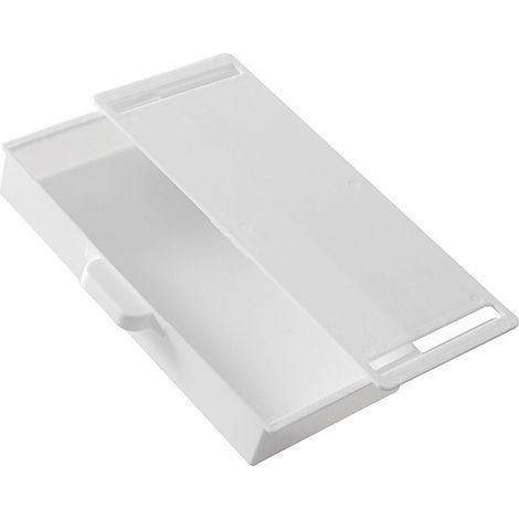 [Boîte de Rangement] - [Type:] Drawer Storage Box - [Matériel:] Plastique - [Poids:] 160g - Organiseur de bureau caché avec tiroir coulissant autocollant (1/5)