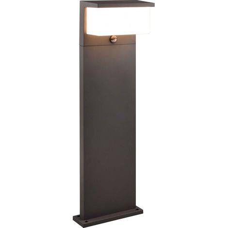 Palo da esterno LED c/sensore di movimento, alluminio, antracite, H80 cm, Nestos (1/5)