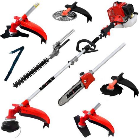 Débroussailleuse Multifonction 7 en 1 Professionnelle 65cc 4,9cv PowerGround PRO SERIES