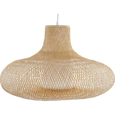 Lampara Techo Bambu 75X75X48 Natural (1/5)