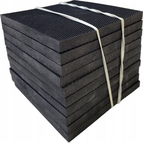 Tamponi in gomma per livellare le travi del terrazzo, distanza 100x100x8mm, 10 pezzi. (1/2)