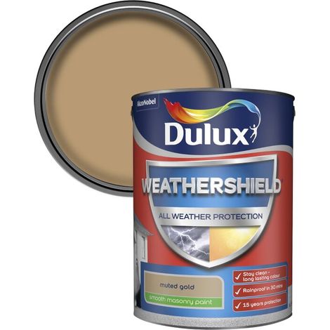 Dulux All Weather Protection Smooth Masonry - 5L - Muted Gold