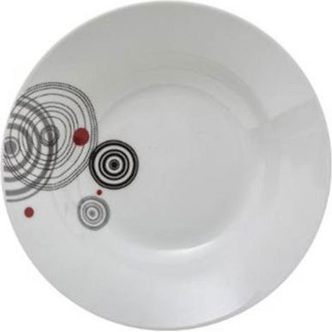 Lot de 6 Assiettes Creuses "Instant" 22cm Blanc (1/2)