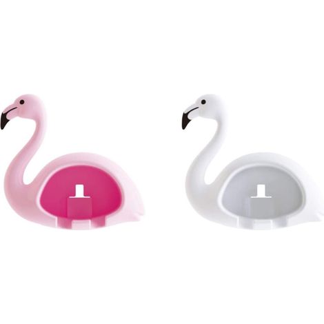 Lot de deux supports muraux pour brosse à dents en ABS haute qualité design original pour salle de bain rangement pratique et esthétique