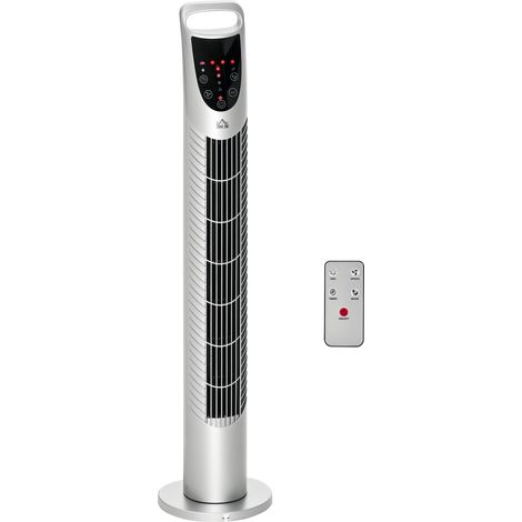 40-W-Turmventilator mit Timer, 3 Geschwindigkeitsstufen, 3 Modi, Fernbedienung, Touch-Bedienfeld, Oszillationsfunktion und leisem Betrieb
