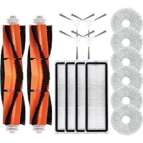 Accessoires pour aspirateur robot S10+ / S10 Plus : brosse latérale principale, filtre HEPA, chiffon de nettoyage, pièces de rechange (1/5)