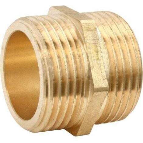 Brass nipple - double external thread 26/34 (1/2)