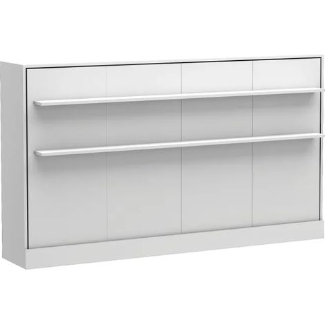 Letto pieghevole + materasso bianco 105x200cm (1/5)