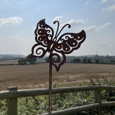 4Ft Butterfly Pin (Pack of 3) L130 x W1.8 cm - Bare Metal/Ready to Rust