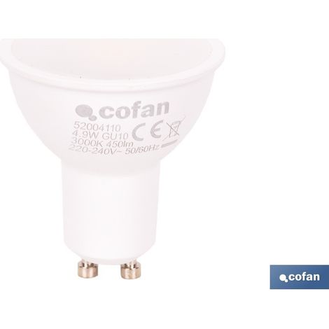 Ampoule LED GU10 4,9 W 450 Lm 3000 K (1/4)