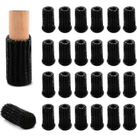 Lot de 16 protège-pieds de chaise - Chaussettes tricotées pour meubles -