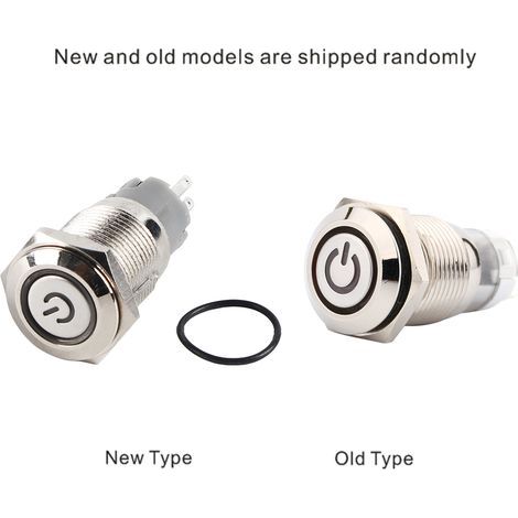 Interrupteur à Bouton Poussoir Métallique LED Latching LJ (1/4)