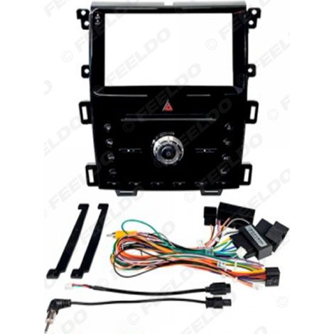 Compatible with modified Ford Edge 2011-2014 chassis, large screen Android navigation frame, audio-visual panel, 9 inches.