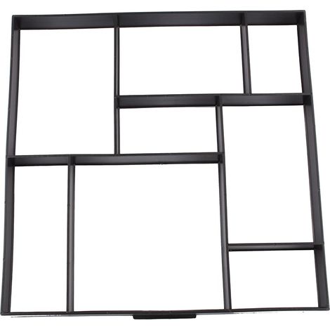 Stampo per pavimentazione da giardino – pietra di cemento – 50x50x4,5 cm – modello n. 2