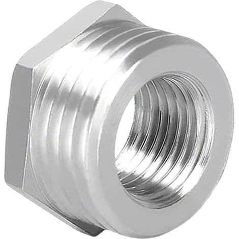 Douille hexagonale de réduction, 4 raccords tuyauterie en acier inoxydable 304, filetage mâle 1/2" x femelle 1/8", adaptateur réduction pour la plomberie, l'air et le gaz. - 2" NPT Male 1" Female (1/5)