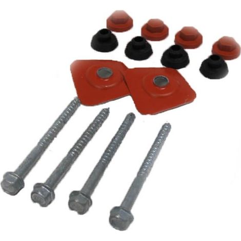 Kit di fissaggio e sigillatura per piastrelle in PVC arancione