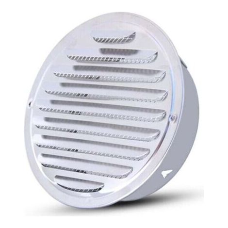 Green Mobility-Grille d'aération promotionnelle - Grille d'aération ronde, en acier inoxydable perforée, ventilation avec maille, grille d'aération ronde pour conduit d'évacuation, convient pour une (1/4)