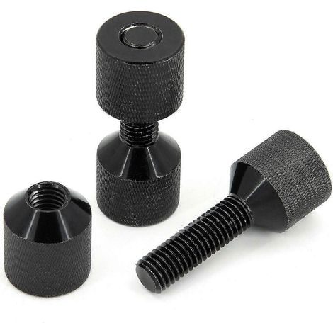 Jeu de goupilles à deux trous de 1-1/8 po, construction pratique en aluminium 6061, goupille d'alignement à bride à 2 trous, finition anodisée noire. (1/5)