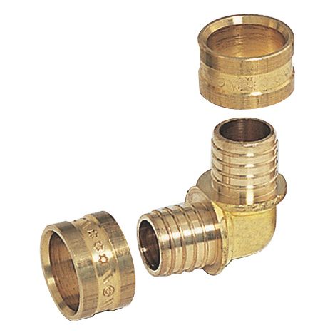 Comap – Raccord PER à glissement – Coude égal 20 mm – Compatible tube PER – Applications eau potable et chauffage – 4332