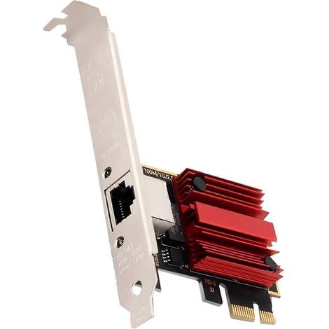 Carte réseau 2,5G PCIe vers RJ45, puce RTL8125B, contrôleur LAN filaire Ethernet 100/1000 Mbps (2,5 Gbit/s) pour Windows 7/8/10/11 (1/4)