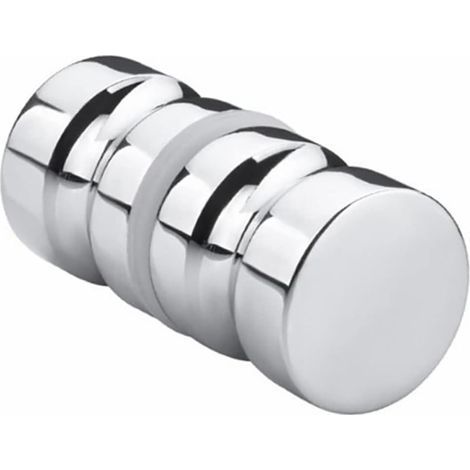 Poignée en aluminium pour portes de douche en verre - Double face - Résistante à l'eau (1/5)