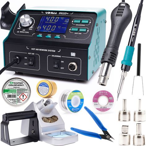 Kit de estación de soldadura Yihua 992D + tijeras KIT11