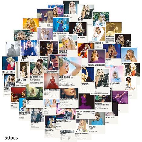 Lot de 50 stickers Taylor Swift, décalcomanies d'album pour ados adultes enfants (1/5)