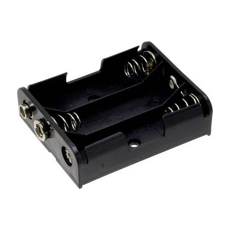 TRU COMPONENTS BH-331B Support de pile 3x LR6 (AA) raccordement par empreinte pile 9V X453481 (1/3)