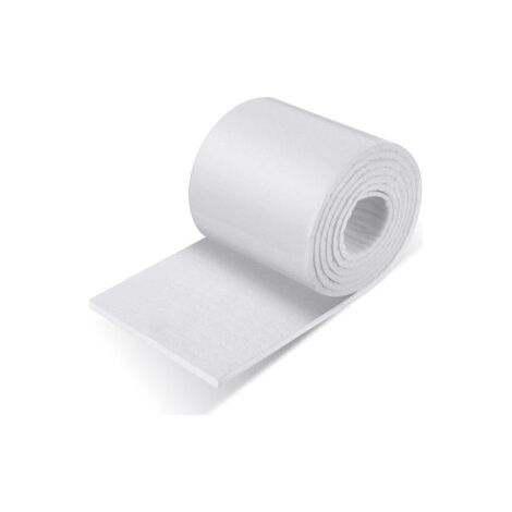 Lot de 2 rouleaux adhésifs en feutre blanc 16 cm x 2,5 m – Protection pour talons et plantes de pieds – Anti‑bruit pour meubles et chaises (1/4)