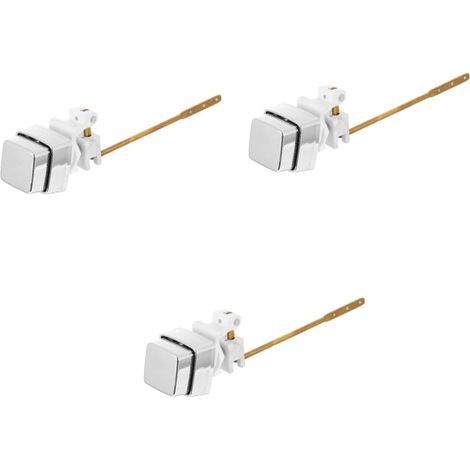 3pièces Bouton Poussoir De Chasse Eau Pour Réservoir De Toilette Accessoire De Rénovation Installation Facile Et Design Élégant Et Pratique (1/5)