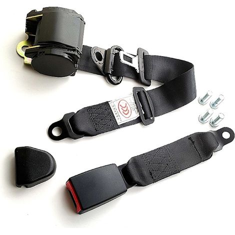 Ceinture de sécurité trois points entièrement automatique Voiture Camion Ceinture de sécurité universelle rétractable automatique (1/5)