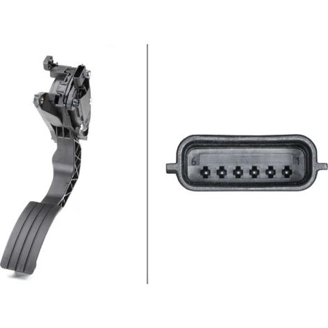 Capteur, position d'accelerateur Hella 6PV 009 978-711 DACIA 18 00 227 03R