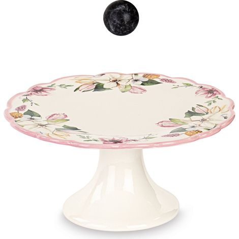 Tono Su Tono Alzata Fiori con Scatola H 12,5 Cm D 26 Cm