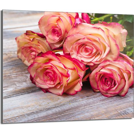 Placa protectora de vidrio para estufa 60x52 Rosa (1/5)