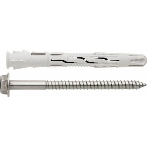 T-NUX E A4 - CHEVILLE NYLON HEXAGONALE INOX A4 10X140 ( 50 u.) (1/2)