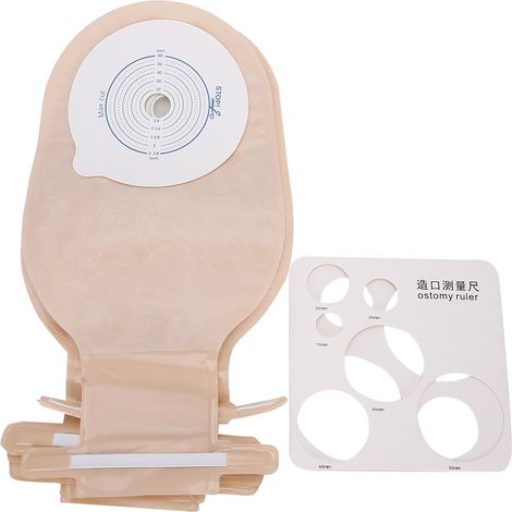 10 pièces Sac de Stomie Amovible avec Ouverture 20-60mm pour Couverture Urinaire (Type Étanche) (1/5)