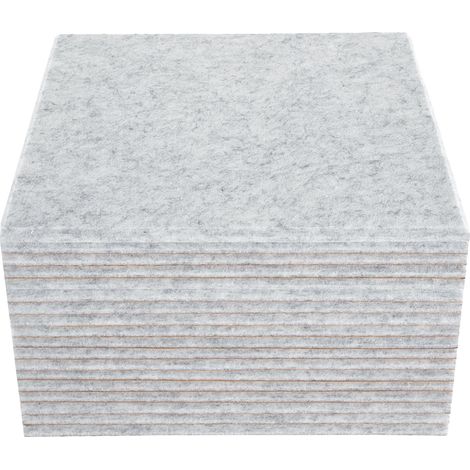 Panneau acoustique, fibre de polyester, forme carrée, épaisseur de 9 mm (1/2)