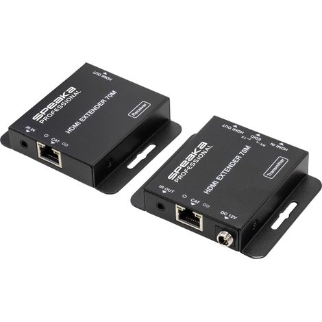 SpeaKa Professional SP-HDE-200 HDMI™ câble réseau RJ45 70 m