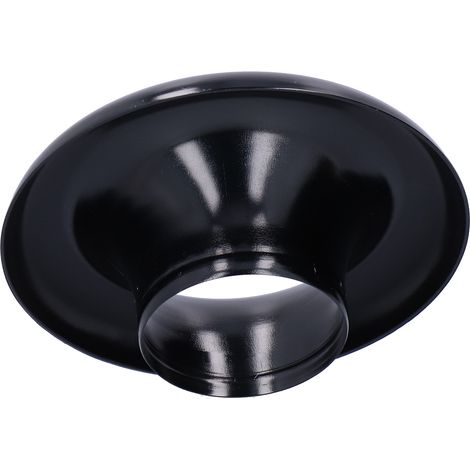 4-teiliger Kaltluftansaugtrichter, Turbokegel, Geschwindigkeitsadapter, schwarze Aluminium-CNC-Verzierung, Autozubehör. (1/5)