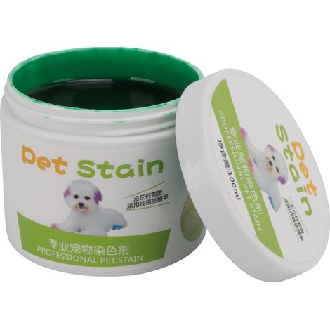 Hundefarbe 100g Green Health - Leuchtende Farben, Weite Öffnung, Semi-permanente, haustierfreundliche Farbe (1/5)