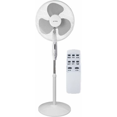 Volteno wentylator podłogowy biały+ pilot 40cm podstawa koło