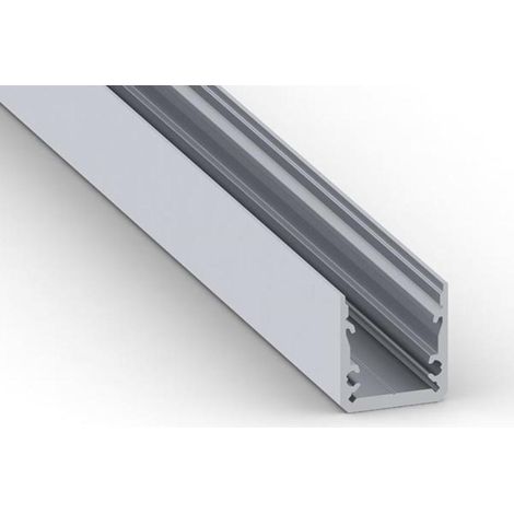 Slimline 15fl - perfil de aluminio para tiras led de alta eficiencia - calidad premium - gris plata - 2 m (1/3)