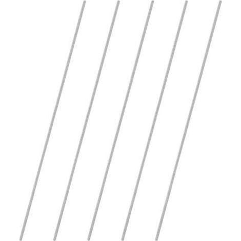 Tiges filetées entièrement M5 × 400 mm en acier inoxydable 304 – Lot de 5 pièces pour fixations meubles et ancres (1/5)