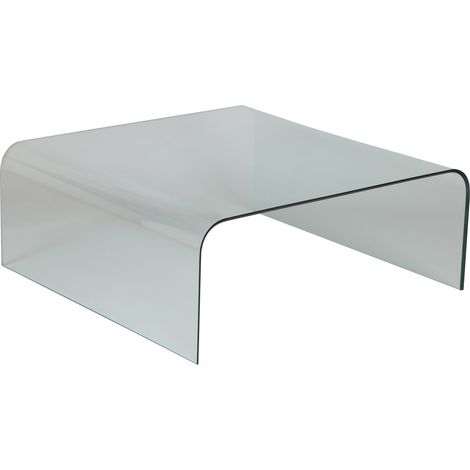 Table basse carrée 104 cm en verre trempé - GLASS